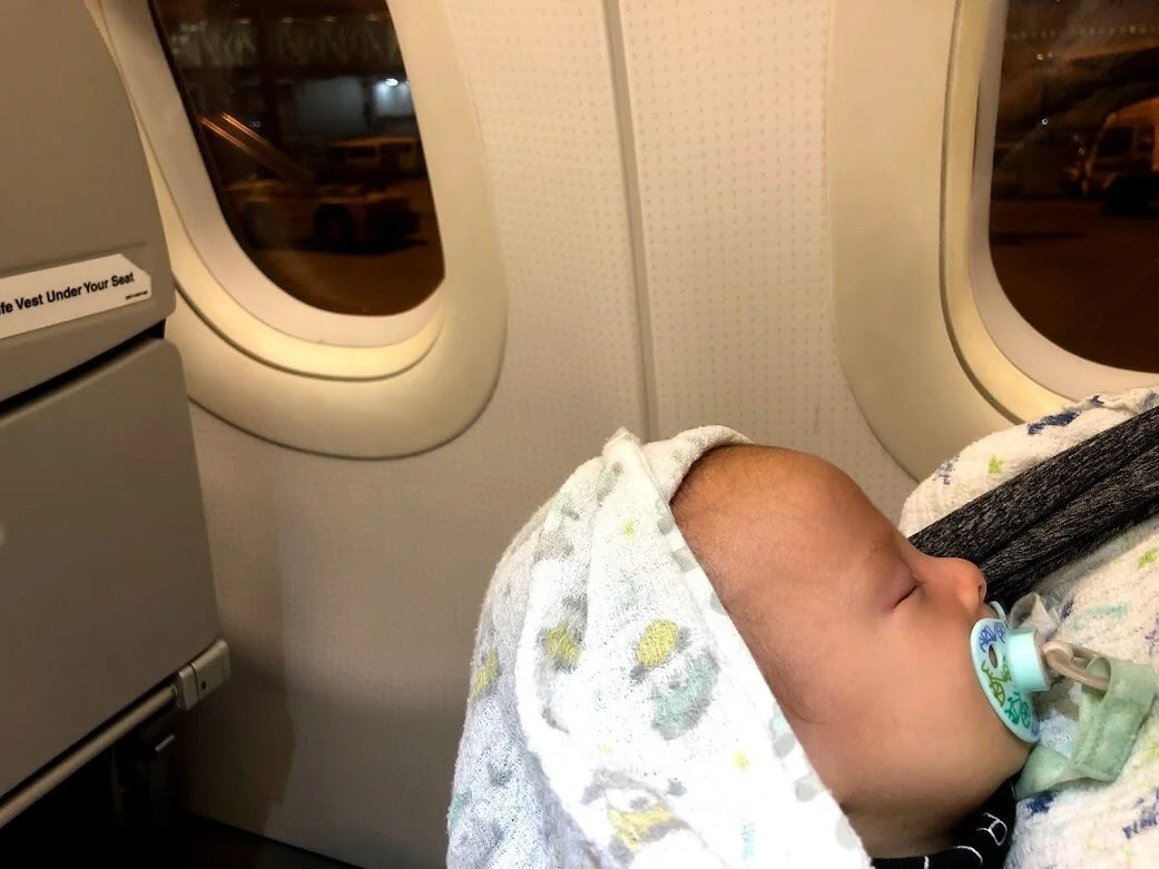 Flying with a Newborn Baby REmotiFIRE by EatWanderExplore